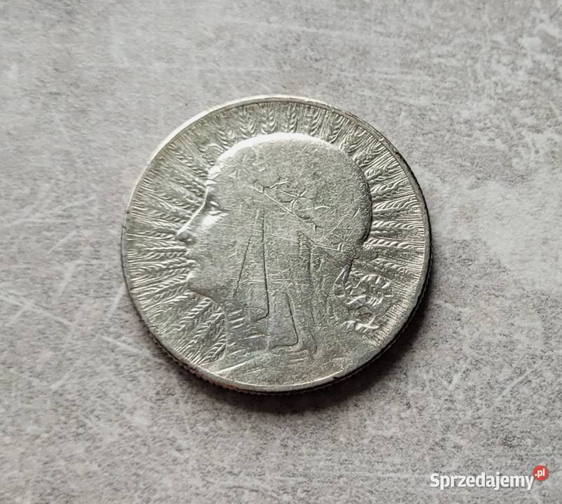 197 POLSKA II RP srebro 5 Złotych 1933 r Łask