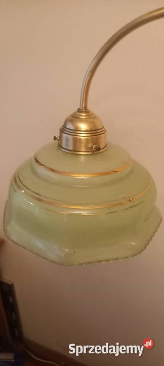 Mosiężna lampa podłogowa z ruchomym ramieniem łódzkie