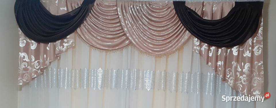 Lambrekin z koralami inny kolor