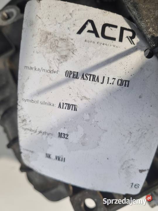 SKRZYNIA BIEGÓW Opel Astra IV J 17 CDTI manualna Chełm