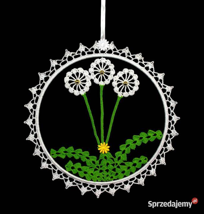 Zawieszka ozdoba na okno szydełkowa 22 Z125 opolskie Kluczbork sprzedam