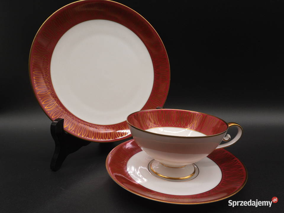 Zestaw śniadaniowy trio z porcelany Raszków