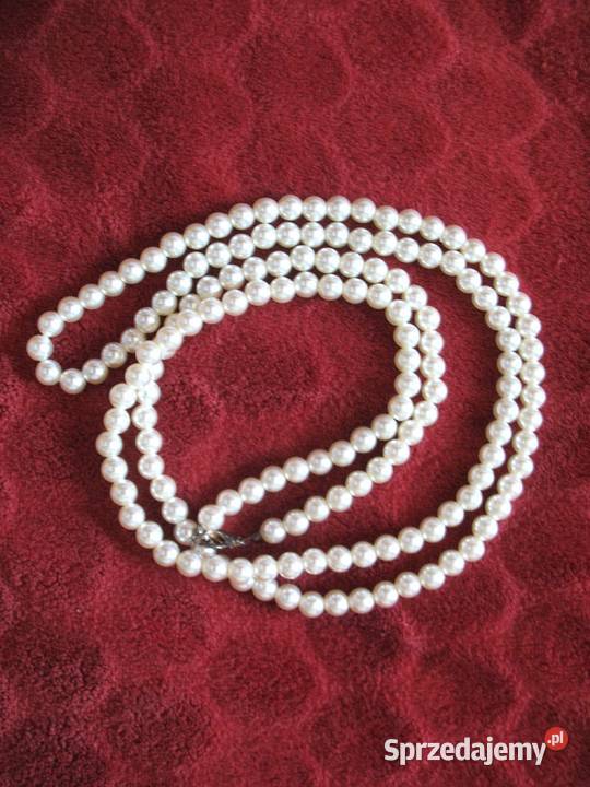 Perły naszyjnik z małych pereł długość 118 Siedlce