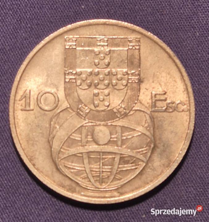 10 Escudos 1955SREBRO Portugalia KEc Wałbrzych