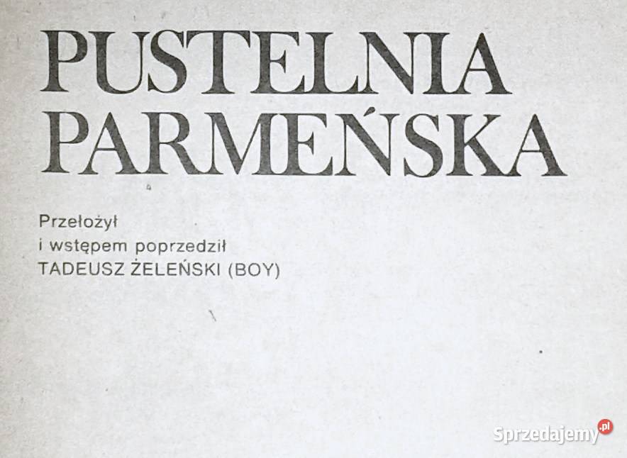 Pustelnia parmeńska Stendhal Chełm sprzedam