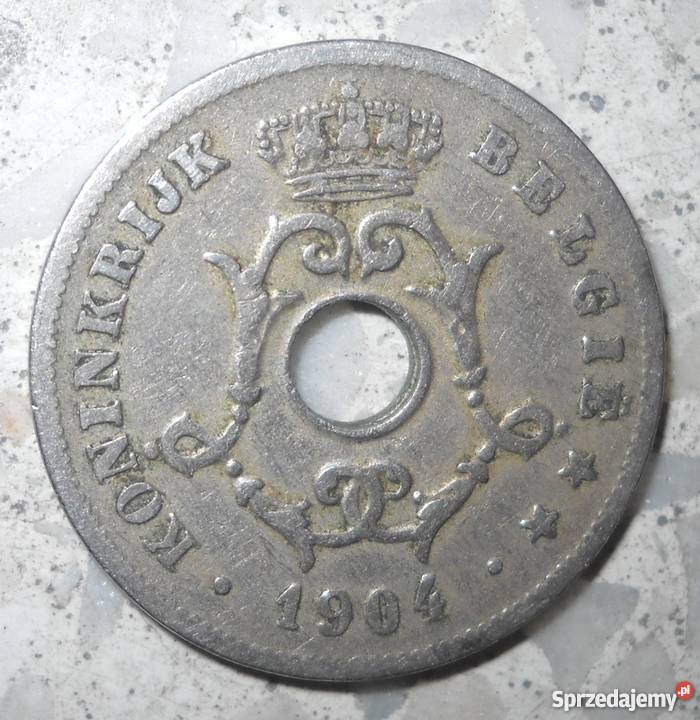 BELGIA10 CENTIMES1904 rCOPPERNICKEL Numizmatyka Legionowo