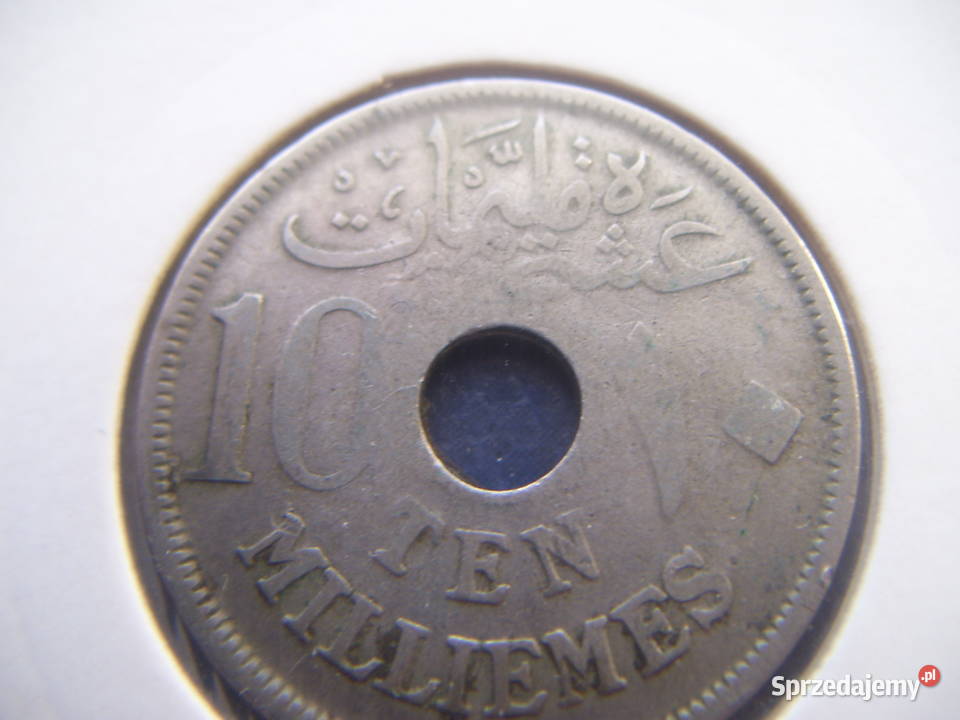 Stare monety 10 milimów 1917 Egipt Lesko