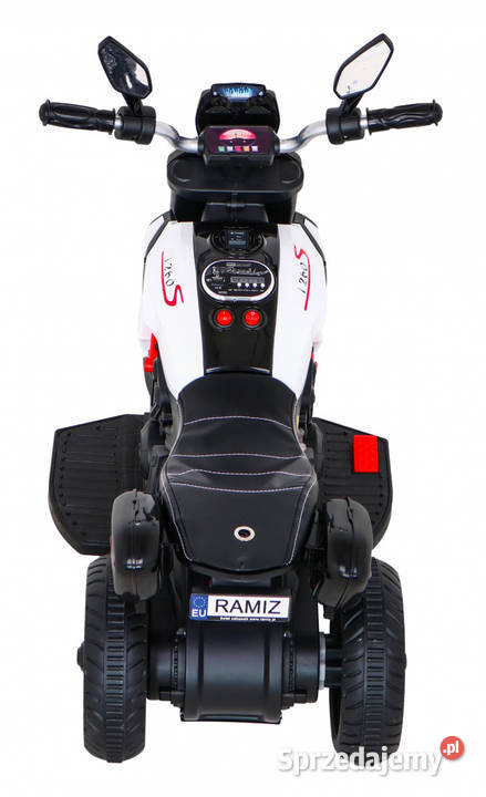 Motorek Fast Tourist na akumulator dzieci Biały 6.5kg Dla Dziecka Łopuszno