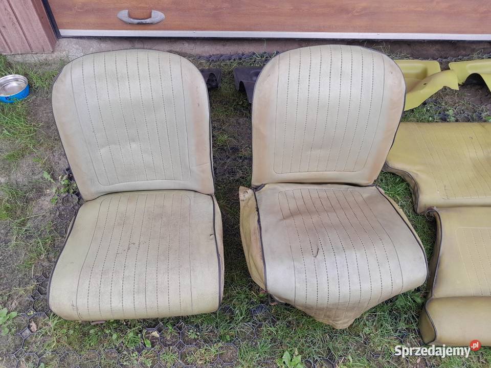 Zielone fotele Fiat 126p osobowe Tłuszcz