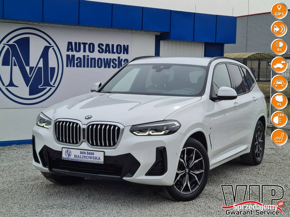 BMW X3 Salon Navi 2xPDC ElPamięćGrzane Fotele relingi dachowe wielkopolskie Wągrowiec