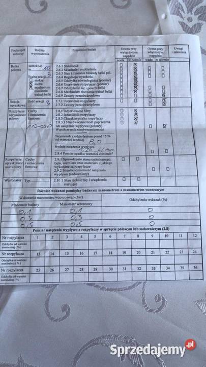 Opryskiwacz polowy zawieszany Biardzki 300l Rekle