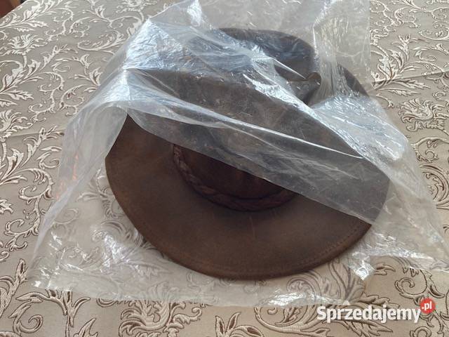 Kapelusz skórzany Minnetonka nie noszony Bielecha