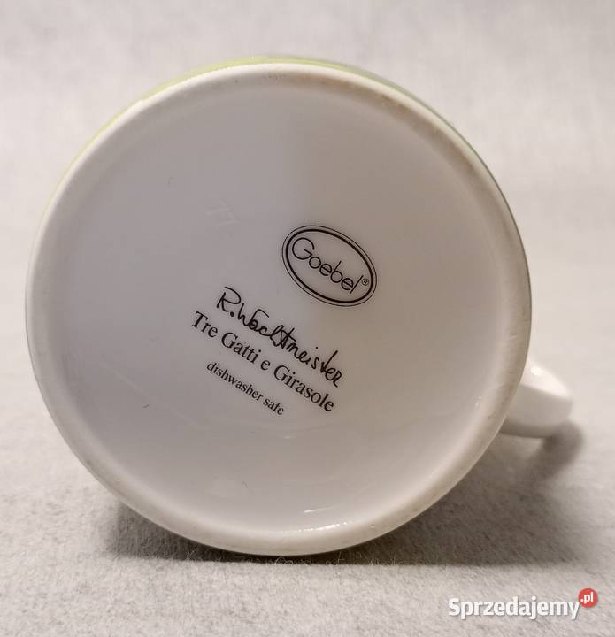 GOEBEL Porcelanowy Kubek TRE GATTI E GIRASOLE Łódź