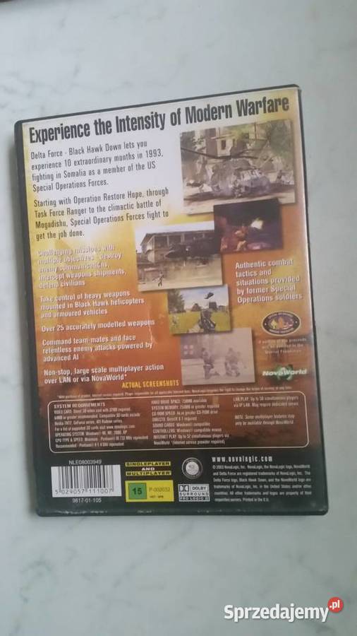 Gra BLACK HAWK DOWN 2003 NovaLogic PC CDROM Puławy sprzedam