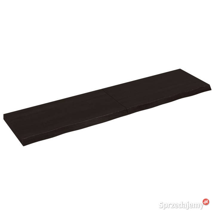 Blat stołu ciemnobrązowy 200x50x26 lite drewno Warszawa
