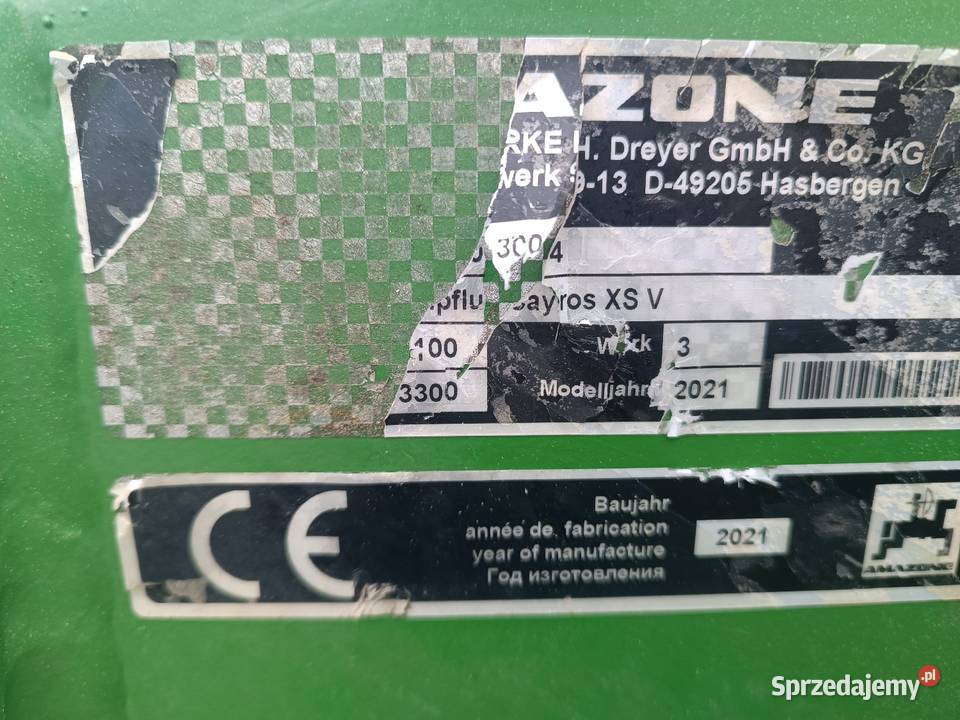 Pług Amazone Cayros XS V 5x5 2021 podlaskie Suwałki