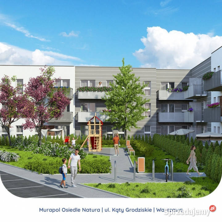 4pokojowe mieszkanie z dużym ogrodem 43 m Kąty Warszawa