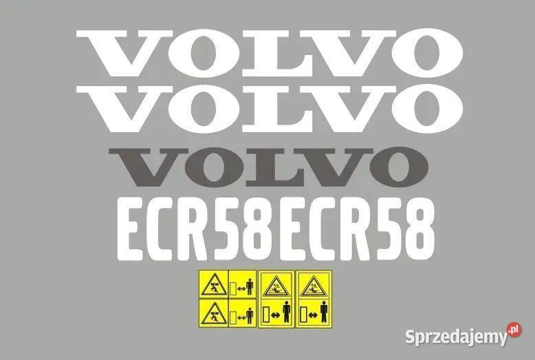 Naklejki oklejenie VOLVO ECR58 Zamiennik Janików