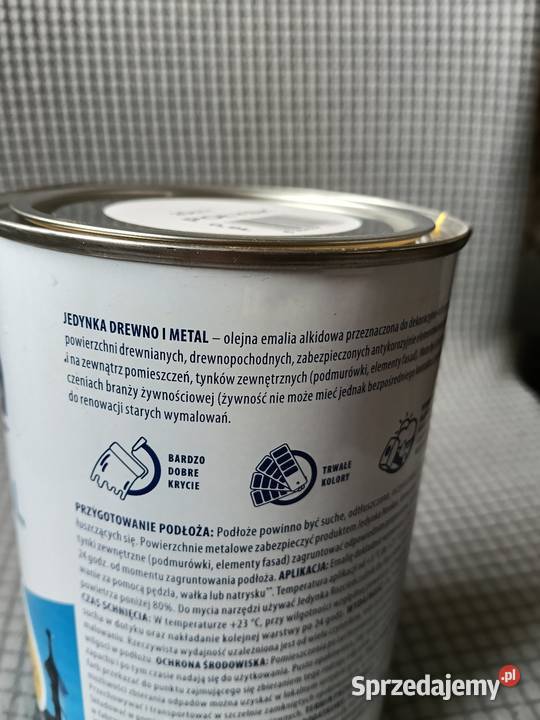 Farba olejna żółta 09l Dębica