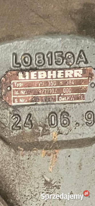 Przekładnia Liebherr PVG 350 B 384 Liebherr L564 Rolnictwo Jastrzębniki sprzedam