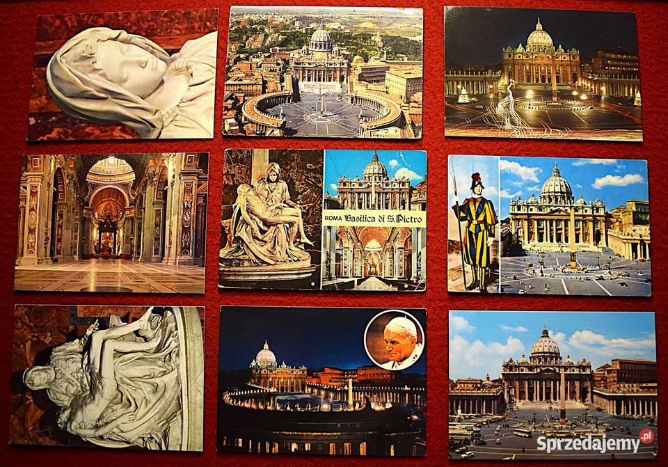 Watykan Bazylika San Pietro Papież pocztówki z kujawsko-pomorskie