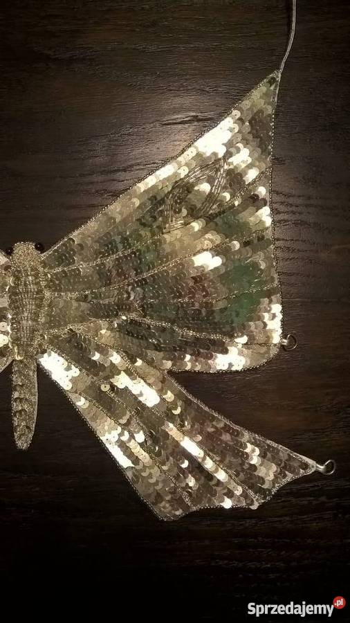 Top gorset Motyl z cekinów szary/srebrny Kluczbork