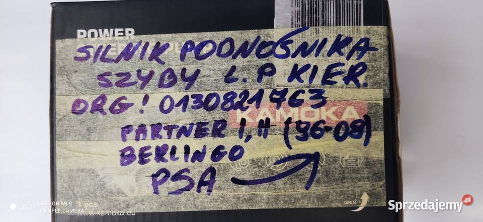 Silnik mechanizmu podnośnika szyby LP Peugeot Pszczyna