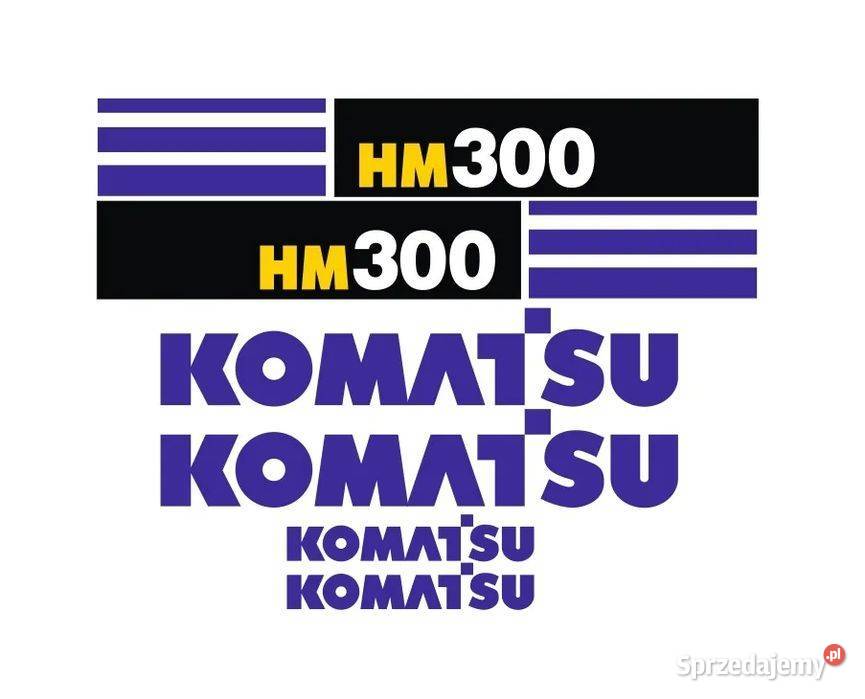 Naklejki oklejenie naklejka KOMATSU HM300 Karoseria mazowieckie Janików