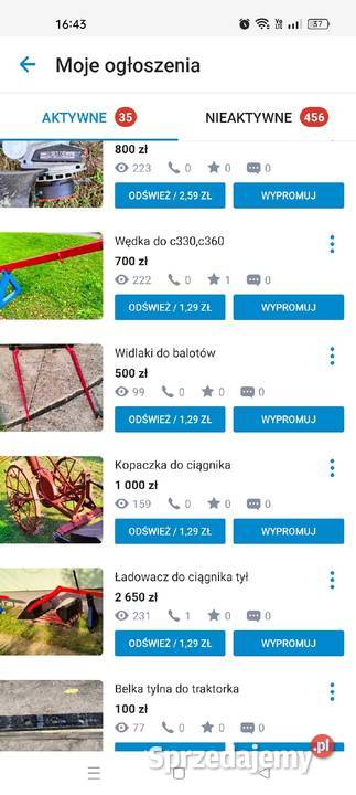 Belka tylna do traktorka łódzkie Strzyżów