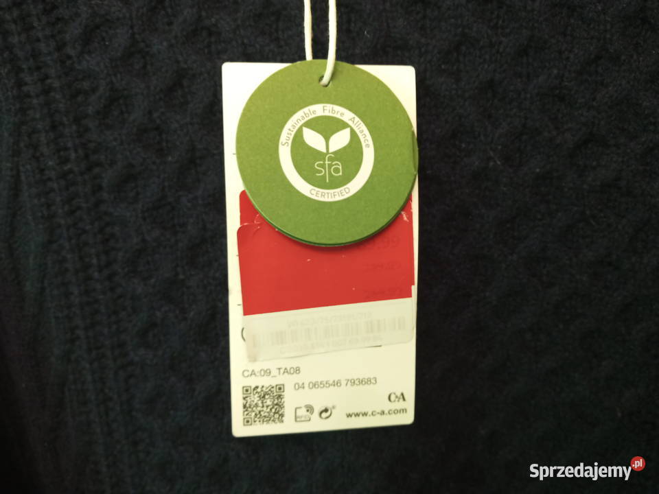 Granatowy sweter męski XL CA nowy z metką Rozmiar XL mazowieckie Warszawa
