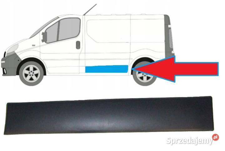 LISTWA LEWA NA BOK RENAULT TRAFIC OPEL VIVARO Głogów