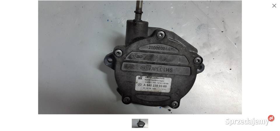 pompa vacum A6402300365 smart colt 15did cdi Jelcz-Laskowice sprzedam