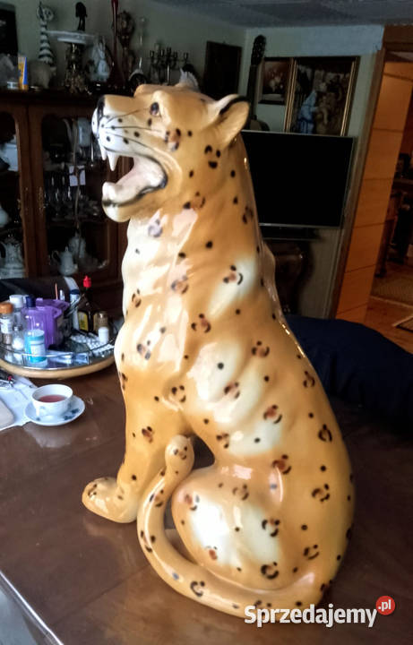 Duża Figurka Ceramigzna GEPARD 76 Rzeszów sprzedam