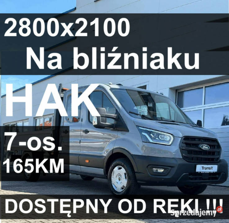 Ford Transit L3 7os Skrzynia 2800x2100 na manualna Szczecinek