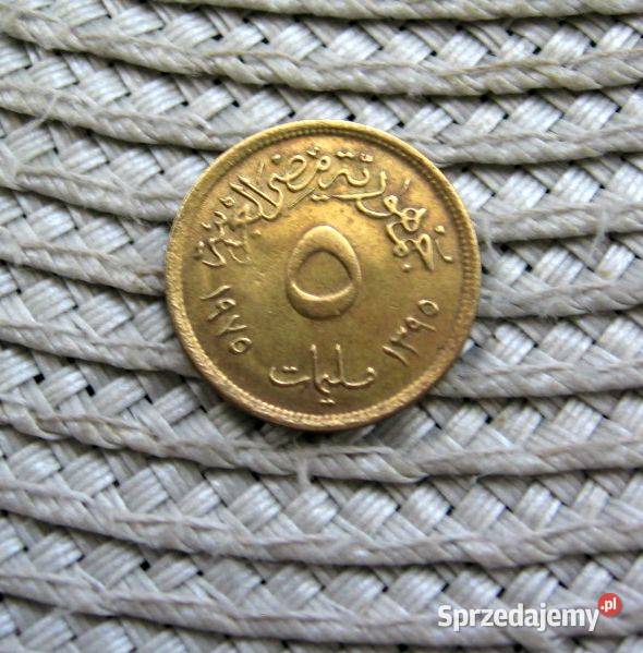 Egipt 5 Milimów 1975r Międzynarodowy Kobiet Kalisz
