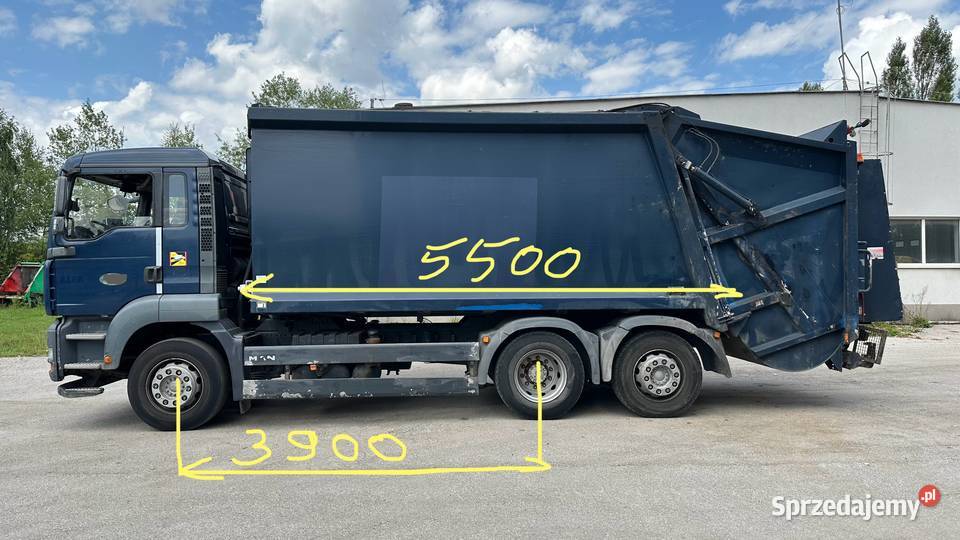 MAN TGA 26320 śmieciarka podwozie do zabudowy półautomatyczna