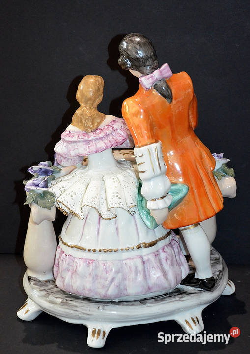 Roceram porcelana scena Balkon dwa kolory Środa Wielkopolska