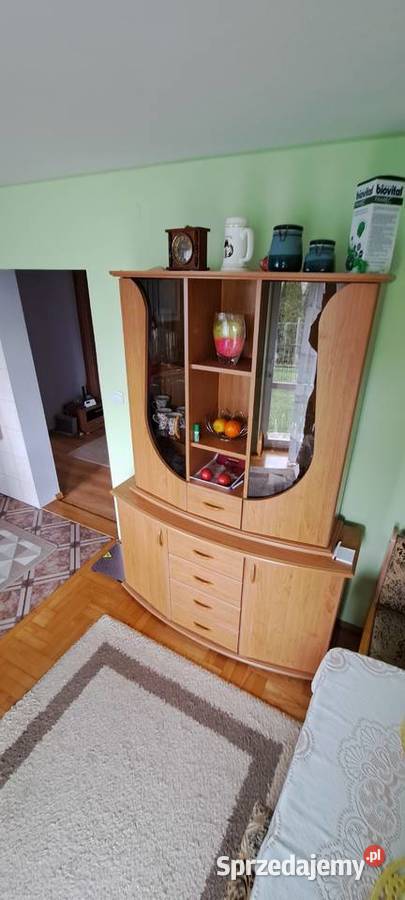 Stylowa witrynka meblowa 200cm Komplety mebli Krosno