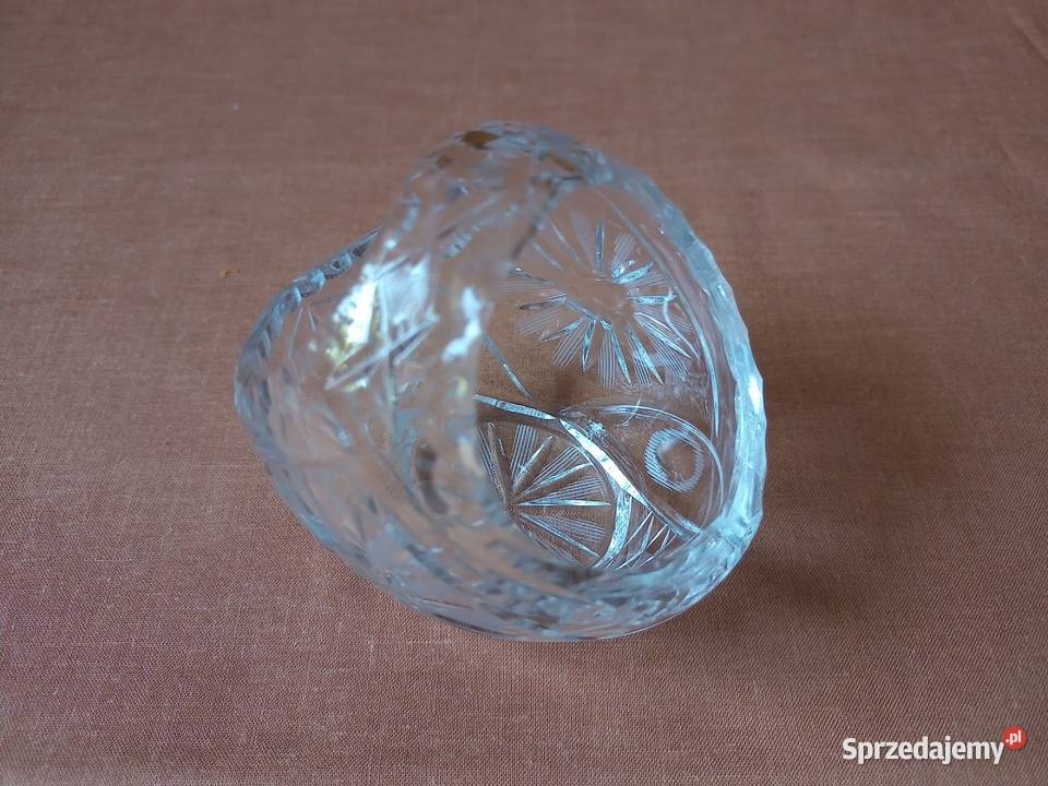 Koszyczek kryształowy przezroczysty