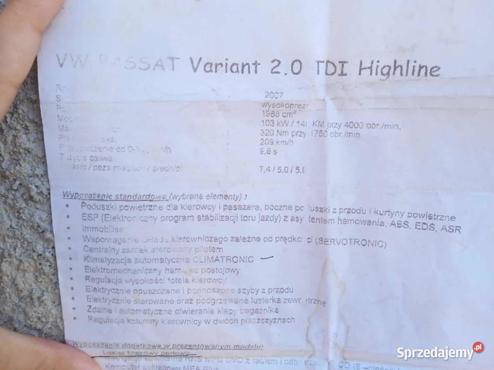 Volkswagen Passat Niski Przebieg