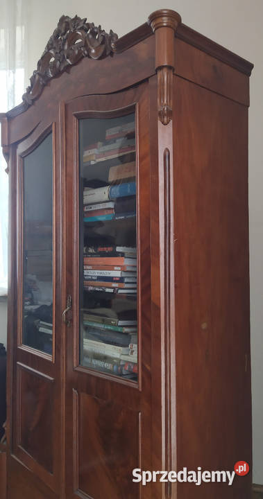 Witryna biblioteka serwantka Ludwik Filip antyk Meble Warszawa