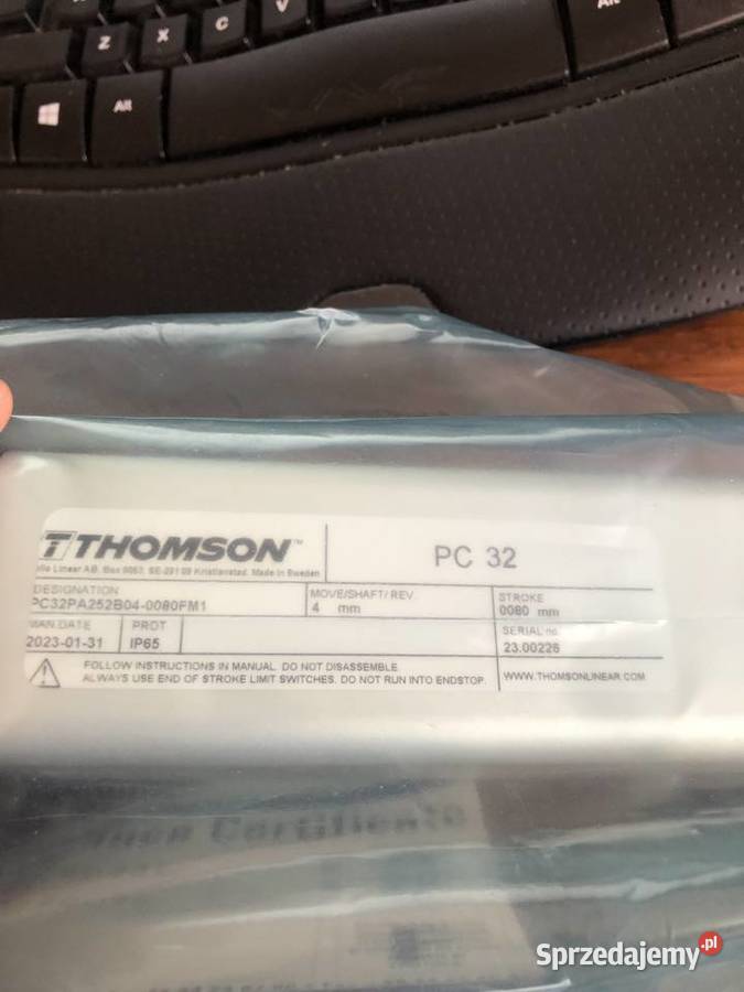 Siłownik liniowy Thomson Pc 32 Stryszawa sprzedam