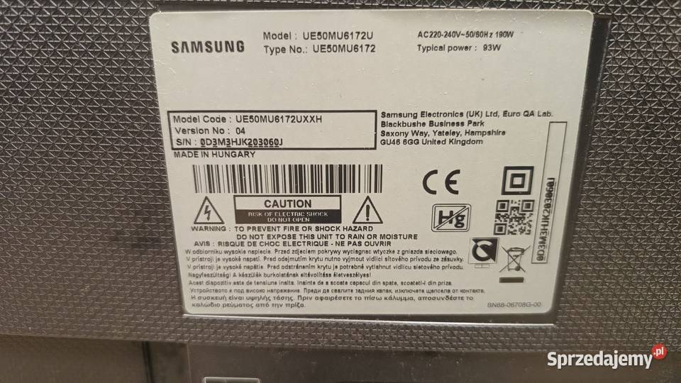 Telewizor SAMSUNG 504K Smart TV Katowice