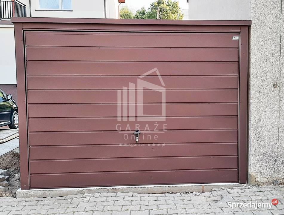 GARAŻ BLASZANY 3m x 6m poziom spad tył Brama Kraków