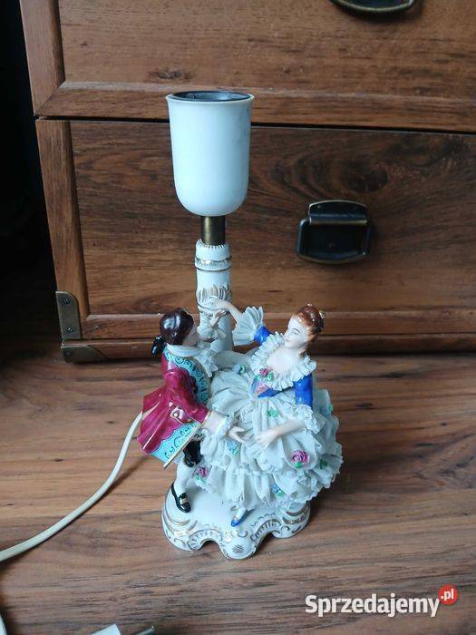 Stara lampka figuralna Drezno para