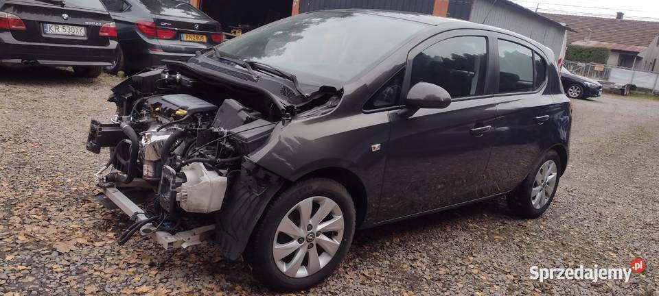 opel corsa e 12 16v 90 uszkodzony przódpali Kraków sprzedam