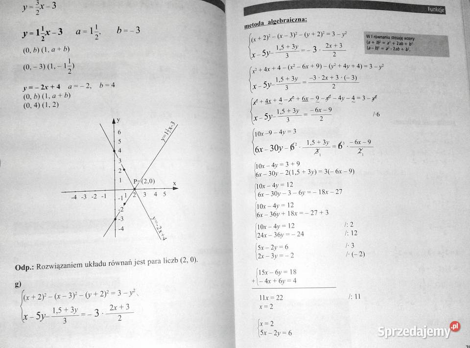 Matematyka korepetycje Kl 3 gimnazjum Zofia Chełm sprzedam