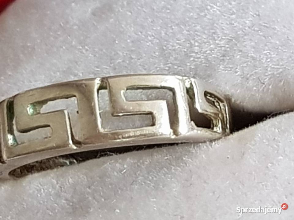 srebrny grecki motyw pierścionek biżuteria Biżuteria dla Pań Kielce sprzedam