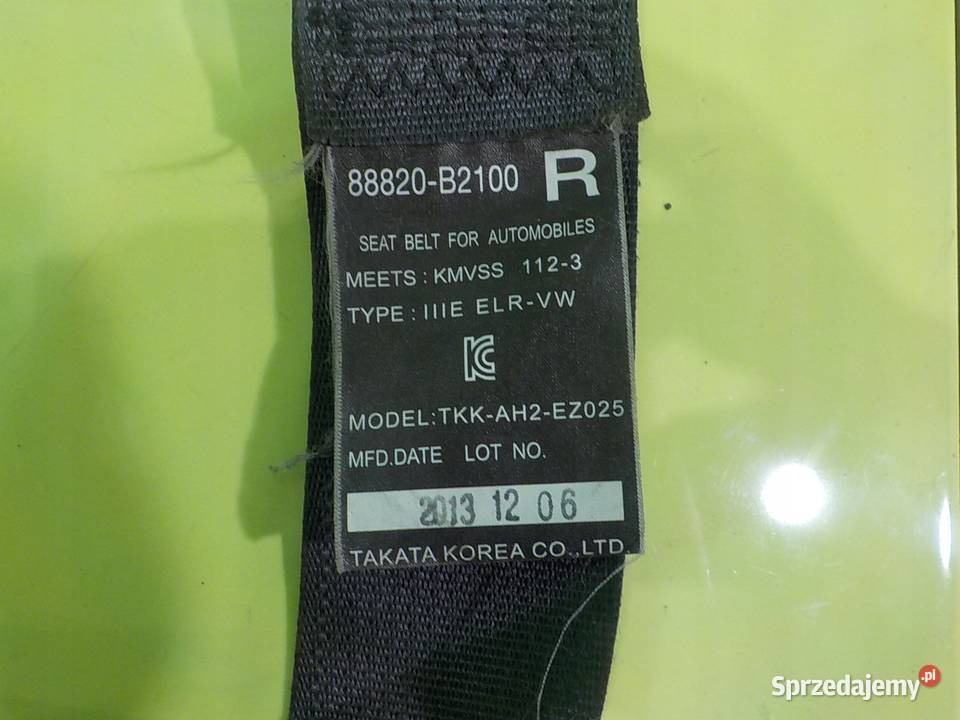 KIA SOUL II 16 CRDI 15r 5D pas bezpieczenstwa osobowe Suków sprzedam