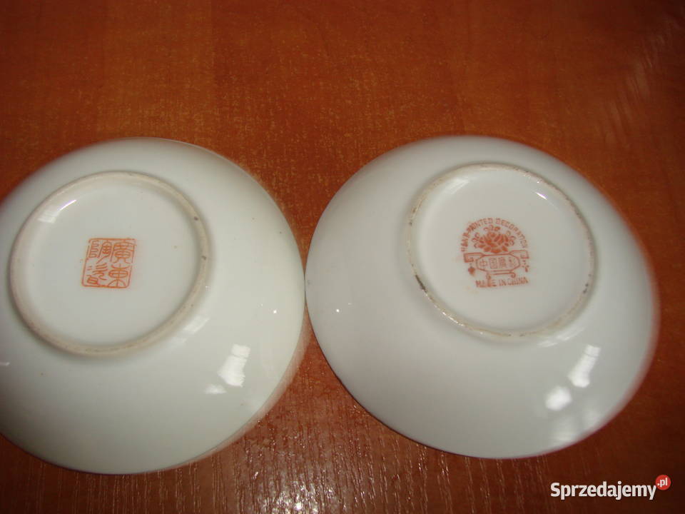 chińska porcelanowa mała miseczka spodeczek Pruszcz Gdański